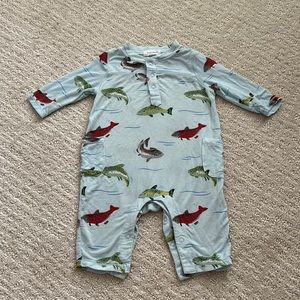 Angel Dear Salmon Romper 0-3m